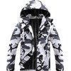 OTU Men's Lightweight Waterproof Hooded Rain Jacket Outdoor Raincoat Shell