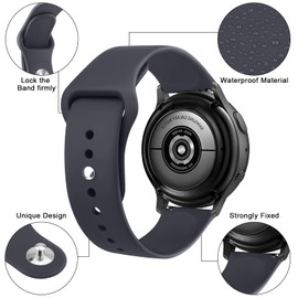 Meliya 20mm 22mm Watch Bands Quick Release Replacement Wristband, 4 Pack Soft Silicone Sport Replacement Straps for Men Women (20mm, Midnight+Dark Cherry+Wine Red+Pine Green)