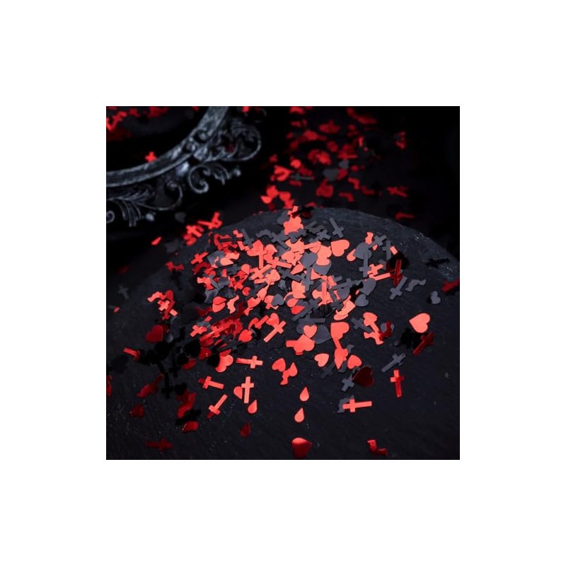 Halloween Vampire Nail Art Glitter Blood Cross Nail Sequins Decoration