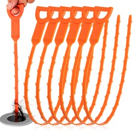 Drain Clog Remover, Effective Drain Snake Hair Drain Clog Remover, Ideal Drain Cleaner For Sinks, Showers, And Tubs - Flexible And Durable 6Pack 20inch Length For Easy Use.