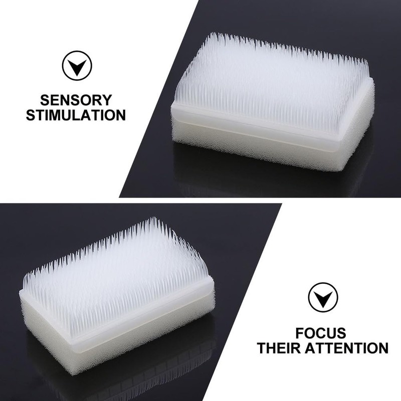 FOMIYES Therapy Brush, 2Pcs Therapressure Brush for for Sensory Brushing,