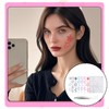 Self Adhesive Face Gem Stickers, Rhinestones Stickers for Women Face