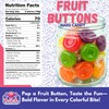 Assorted Fruit Button Hard Candy – About 75 Individually Wrapped