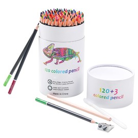 Colored Pencils 120 Colors Oil Based DIY Making Graphite Wood 22x1cm Art Sketching Pencils for Greeting Cards
