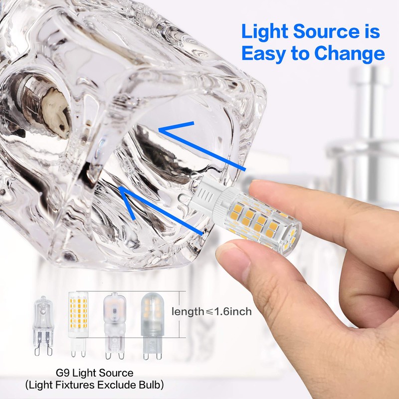 PRESDE Modern Bathroom Vanity Light Fixtures Over Mirror 5 Lights