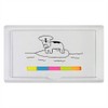 'Cow On Surfboard' Sticky Note Ruler Pad (ST00014998)
