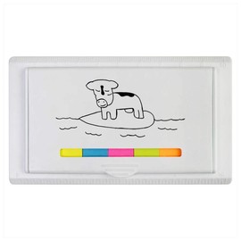 'Cow On Surfboard' Sticky Note Ruler Pad (ST00014998)