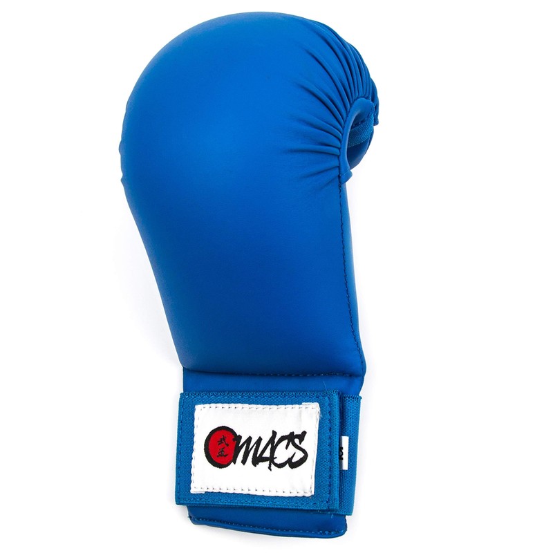 WKF Style Sparring Karate Gloves without Thumb Protection Blue Red