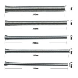 Bending Spring Copper Tube, Pack of 5 Spring Pipe Benders, Super Elastic Steel Spring Pipe Bender, 1/4.5/16.3/8.1/2.5/8 Inch Spring Pipe Bender Set, Compression Spring for Aluminium Pipes Steel Pipes