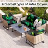 8Pcs Stretch Patio Cushion Covers Outdoor Cushion Covers,for Outdoor Couch