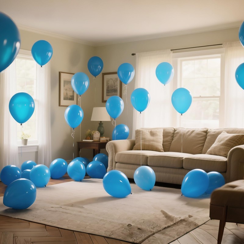 Light Blue Balloon 110pcs, Blue Latex Balloons12 inch for Birthday