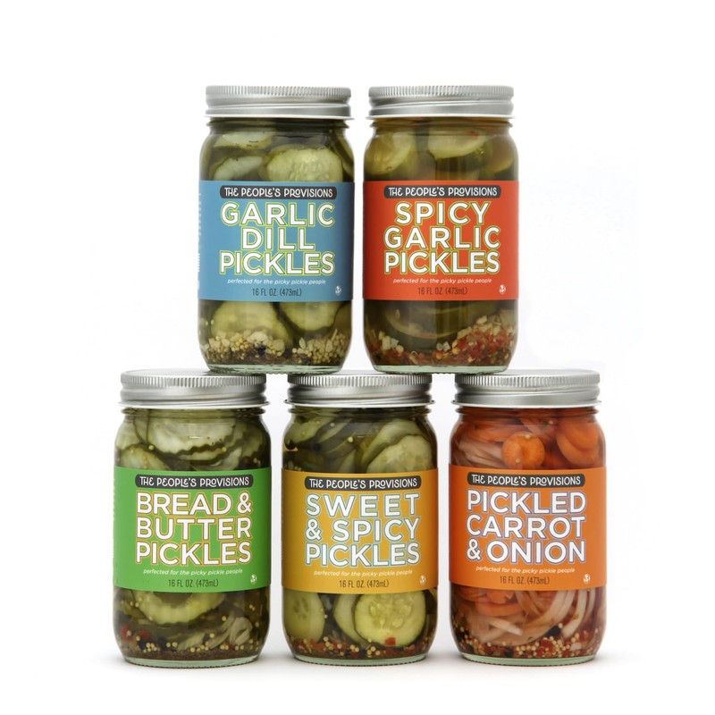 The People's Provisions - Spicy Garlic Pickles 16oz - Crunchy,