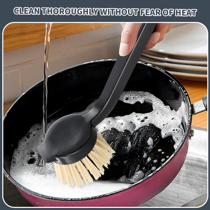 Ziyonix Washing Up Brush Black – High-Quality Dish Brush Set,