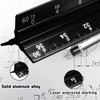 Biaungdo 2 Pack Engineer Scale Ruler, 12 Inch Solid Aluminum