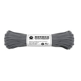 Rothco 550 Nylon Paracord, 100', Charcoal Grey
