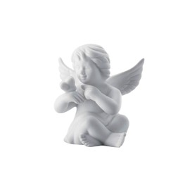 Angel Small White Matt Angel with Butterfly