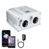 AZIMOM Dual Port 16W Twinkle Fiber Optic Starlight Box Sound