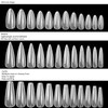 ZJchao 360pcs Frosted Nails Tips Coffin Almond en Forma de