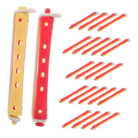 FOMIYES 24pcs Set Heatless Curling Rods Set for Long Hair Cold Wave Perm Rods for Cute Curls Home Salon Use Plastic Hair Rollers for Women