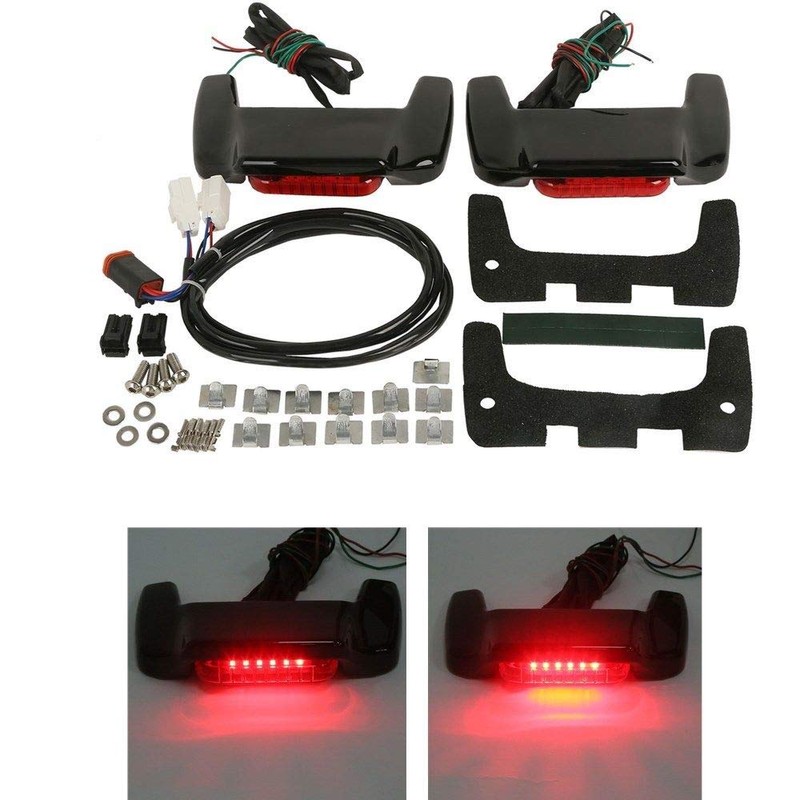 TCMT LED Hard Saddlebag Lid Spoiler Kit Fits for Harley
