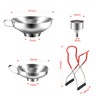 iYinJuan 4-Piece Funnel Set, Kitchen Funnel, Funnel, Stainless Steel, Jam