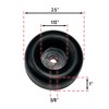 4 Rubber Bumpers for Trailer Ramp Door Truck 2.5" Round