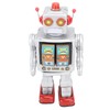 Metal Tin Robot Toy Retro Electric Rotating Figures Model Adult