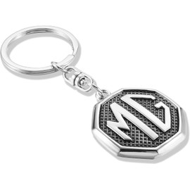 3D Chrome Car Keychain for Car Metal Key Chain Gifts for Women and Men Keyring Universal Size (fit M-g)