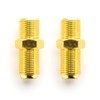 deleyCON 2 x SAT Adapter Connectors Coaxial Cable Extend 2