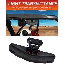 A & UTV PRO Center Rear View Mirror for Polaris RZR XP 1000/ RZR Pro XP/ 4, Turbo R /4 Accessories 2020-2024, Convex Rearview Mirror Adjustable Center Mirror Replace OEM #2883763