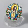 The Immaculate Heart of Mary Christian Challenge Coin Jesus Bible
