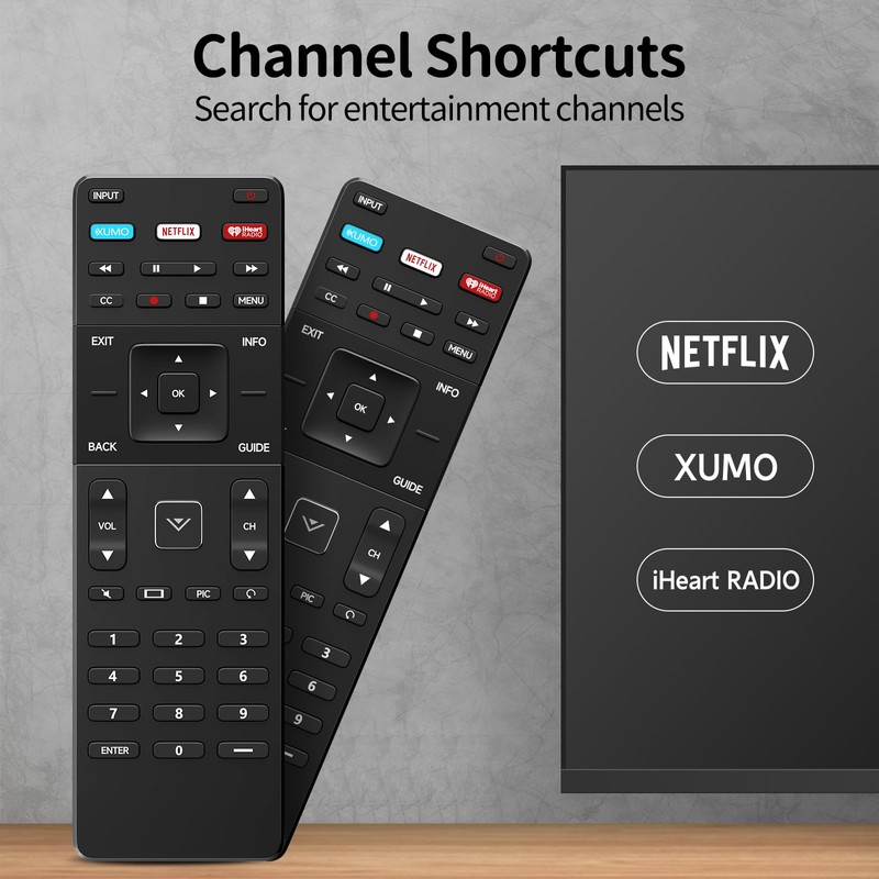 New Replacement Remote Control Compatible XRT122 for Vizio Smart TV