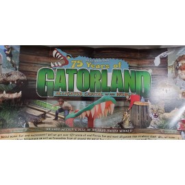 2024 75th Anniversary Gatorland Guide Map Zoo Orlando Kissimmee Florida Brochure