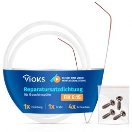 VIOKS Repair Kit Pump Pot Seal 12005744 - Diameter 182 mm for Dishwasher Pump Pot Seal Siemens Bosch Constructa Neff Pump Sump Seal Siemens Dishwasher Replacement Parts for Error E15