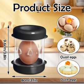 Hard Boiled Egg Peeler Tool, New Creative Manual Boiled Egg Sheller Opener, Plastic Egg Separator for Effortlessly Removing Eggshells from Hard-Boiled Eggs