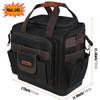 WELKINLAND 54Pockets Electrician Tool Bag, Heavy-Duty Hard Bottom Tool Bag,