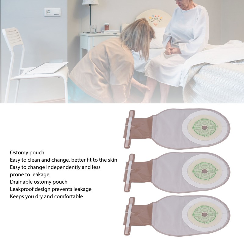 10pcs Colostomy Bag Prevents Leakage Innovatively Non Woven Drainable Ostomy