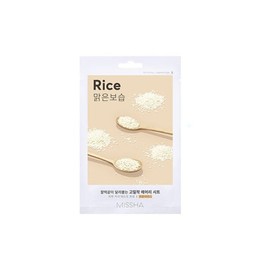 Missha Airy Close-fitting Sheet Mask 19g (Rice) / 미샤 에어리 밀착 시트 마스크 19g (쌀)