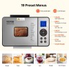 2Lb Bread Maker Stainless Steel Nonstick Automatic Dough Maker For