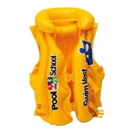 Intex | Chaleco Salvavidas Amarillo | Pool School | 50x47cm