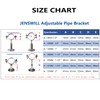 JENSWILL 2PCs Wall Mount Ceiling Pipe Support 304 Stainless Steel