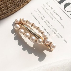 LIKENNY Pearl Hair Clip, Hair Pin, 5 Pieces, Stylish, Hair Ornament, Girls, Hair Clip, Single Piece Pin, Duck Clip, School Entrance Ceremonies, Graduation Ceremonies, Weddings, Birthday Parties