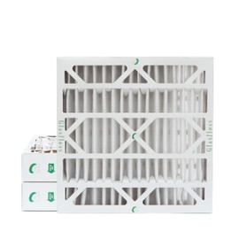 Glasfloss 24x24x4 MERV 10 (FPR 5-6) 4" Inch Pleated Air Filters Box of 3. Actual Size: 23-3/8 x 23-3/8 x 3-3/4