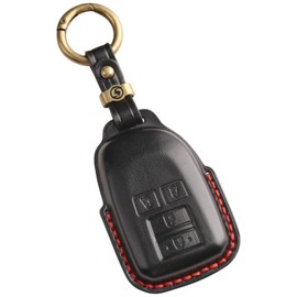 Hiace Key Cover, Toyota Hiace 200 Series Key Case, Genuine Leather, Hiace Wagon, Smart Key Case, Super GL Key Cover, Hiace Key Case, Dedicated Design, Black / 4 Button
