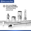MichaelPro 50-Piece 3/8'' Dr. Socket Set, 90-Tooth Standard & Deep