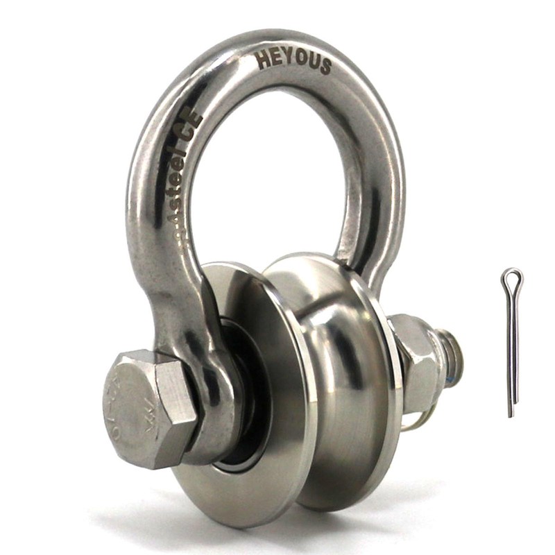 Heyous Detachable U Shaped Pulley with Large Size Long Screw