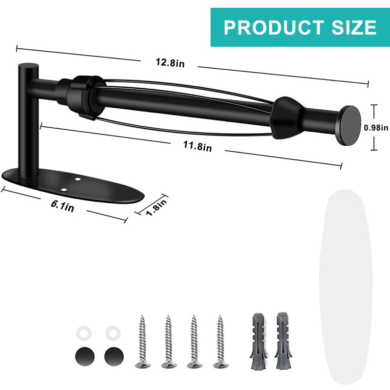 MGahyi Paper Towel Holder Under Cabinet, Single Hand Operable Wall