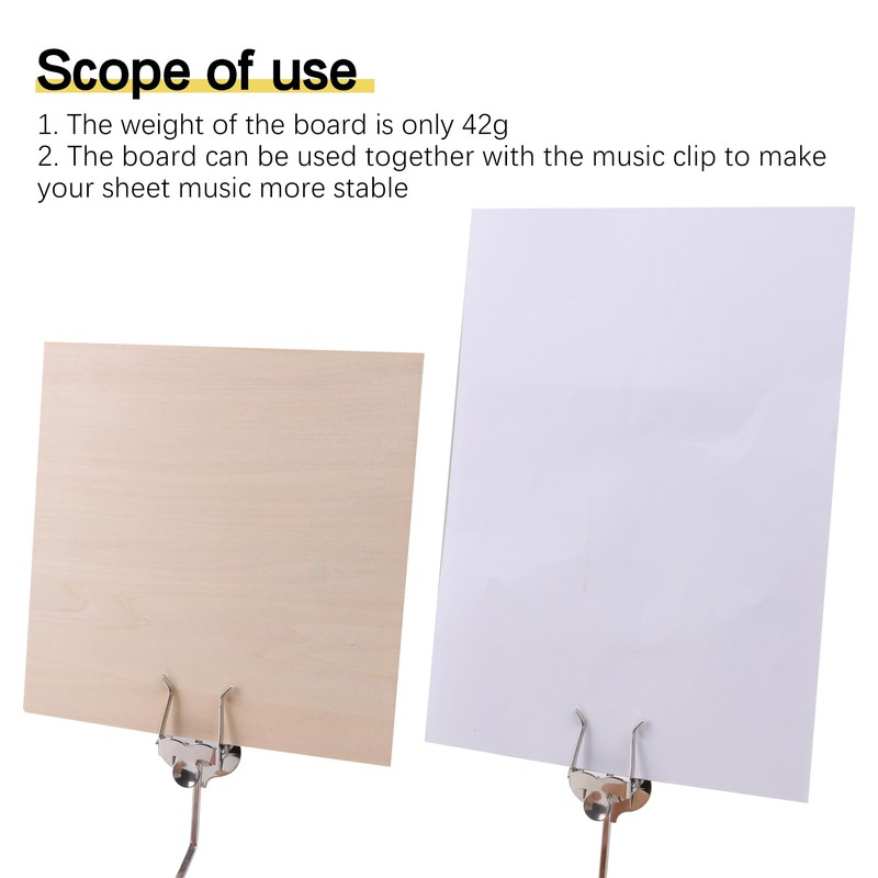 Marching Clamp-On Silver Music Sheet Clip Sheet Replacement for Bass