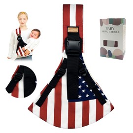 Toddler Carrier,Baby Sling Carrier,Upgraded 2025 Baby Sling with 4 Adjustable Straps,Baby Wrap Sling for 10-30lbs(Flag)
