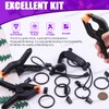 Swpeet 22Pcs Photography Backdrop Support Kit, 10Pcs Curtain Rings with